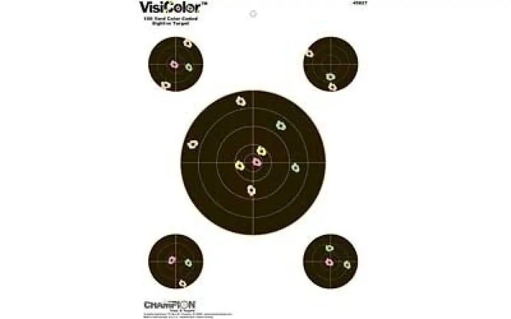 Champion Visicolor Sightin 8’’ 10pk Buy at Faith and Freedom Outdoors - Paper Targets - Target