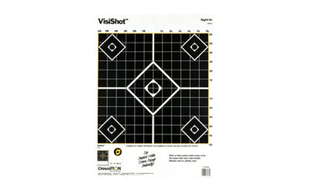 Champion Visishot Sight-in 10pk Buy at Faith and Freedom Outdoors - Paper Targets - Target