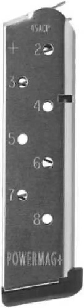 Chip Mccormick Custom Cmc 1911 Power Mag Plus.45 Acp - 8 Round - Stainless Steel - New Design Allows Space for Larger