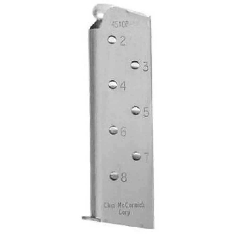 Chip Mccormick Handgun Magazines Champion Shooting Star M1911 Magazine w Pad.45 Acp Stainless Steel 8/rd Buy at Faith