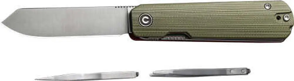 Civivi Knife Sendy 2.83’’ Milled Green/red G-10 Satin - C21004b1