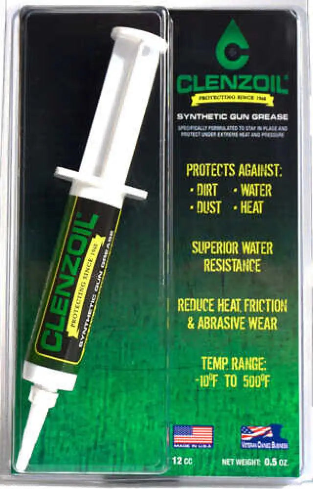 Clenzoil Synthetic Gun Grease.5 Oz Syringe - 2861