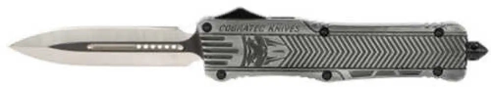 Cobra Tec Knives Ctk-1 Large 3.75’’ D2 Steel Dagger Point Aluminum Alloy Stonewash Handle - Lswctk1lfagns