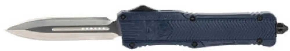 Cobra Tec Knives Ctk-1 Large 3.75’’ D2 Steel Dagger Point Aluminum Alloy Nypd Blue Handle - Lnyctk1dagns