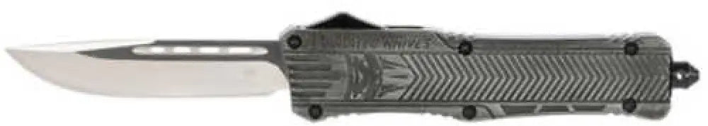 Cobra Tec Knives Ctk-1 Large 3.75’’ D2 Steel Drop Point Aluminum Alloy Stonewash Handle - Lswctk1ldns