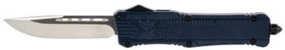 Cobra Tec Knives Ctk-1 Large 3.75’’ D2 Steel Drop Point Aluminum Alloy Nypd Blue Handle - Lnycctk1ldns