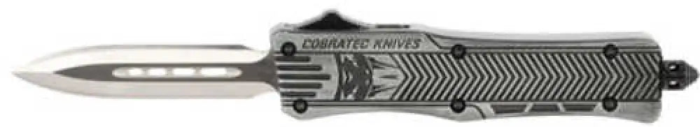 Cobra Tec Knives Ctk-1 Small 2.75’’ D2 Steel Dagger Point Aluminum Alloy Stonewash Handle - Sswctk1sdagns
