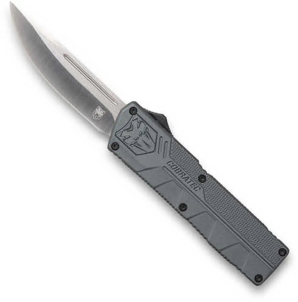 Cobra Tec Knives Gyctlwdns Lightweight 3.25’’ D2 Steel Drop Point Aluminum Alloy Grey