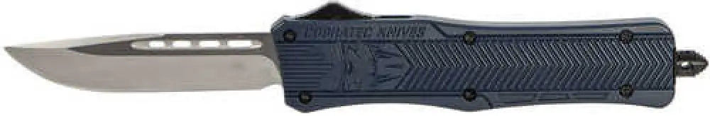 Cobra Tec Knives Llc Ctk-1 Medium 3’’ 440c Stainless Steel Drop Point Nypd Blue Zinc-aluminum Alloy - Mnyctk1mdns