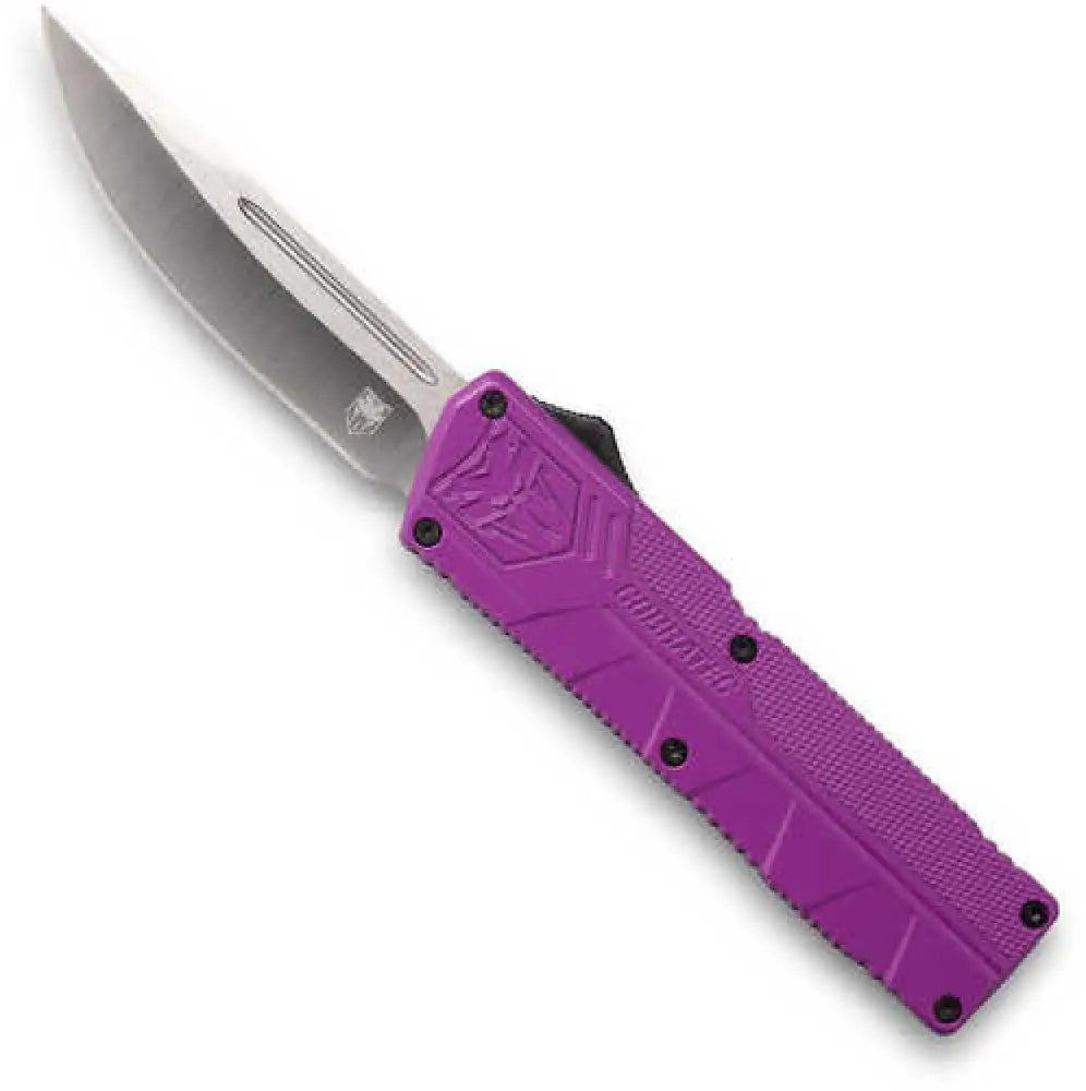 Cobra Tec Knives Purctlwdns Lightweight 3.25’’ D2 Steel Drop Point Aluminum Alloy Purple