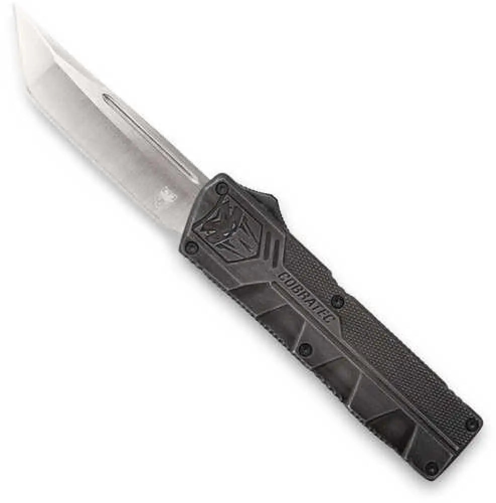 Cobra Tec Knives Swctlwtns Lightweight 3.25’’ D2 Steel Tanto Aluminum Alloy Stonewash