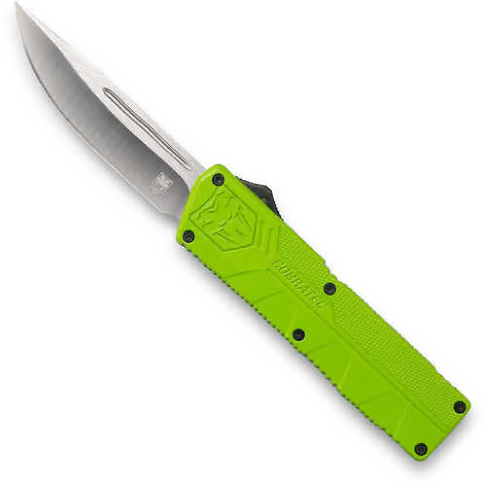 Cobra Tec Knives Zbgctlwdns Lightweight 3.25’’ D2 Steel Drop Point Aluminum Alloy Zombie Green