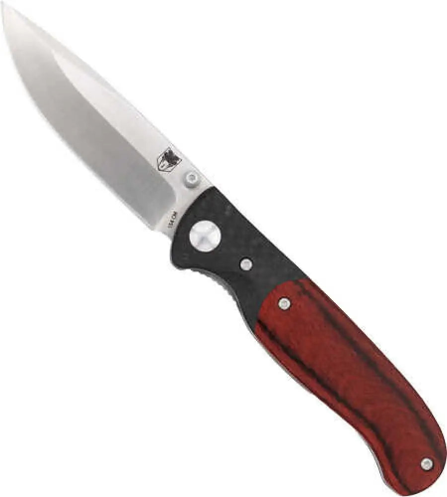Cobratec Baron Folder 3.25’’ Pakkawood/carbon Fiber/ss - Ctbrn