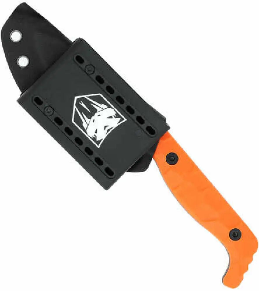 Cobratec Kingpin 4’’ Fixed Bld Orange D2 Steel Kydex Sheath - Ctkporg
