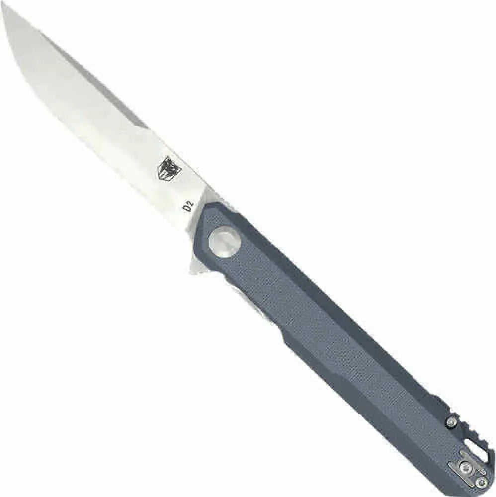 Cobratec Knives Ctmongry Monarch 3.50’’ Folding Plain Satin D2 Steel Blade 4.75’’ Gray G10 Handle