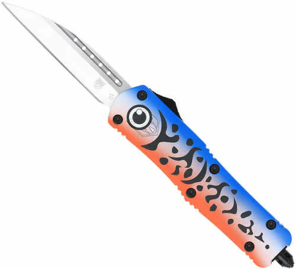 Cobratec Knives Mflblufs3dagns Fs-3 Medium 3’’ Otf Dagger Plain D2 Steel Blade 4.50’’ Blue Fishing Lure Aluminum
