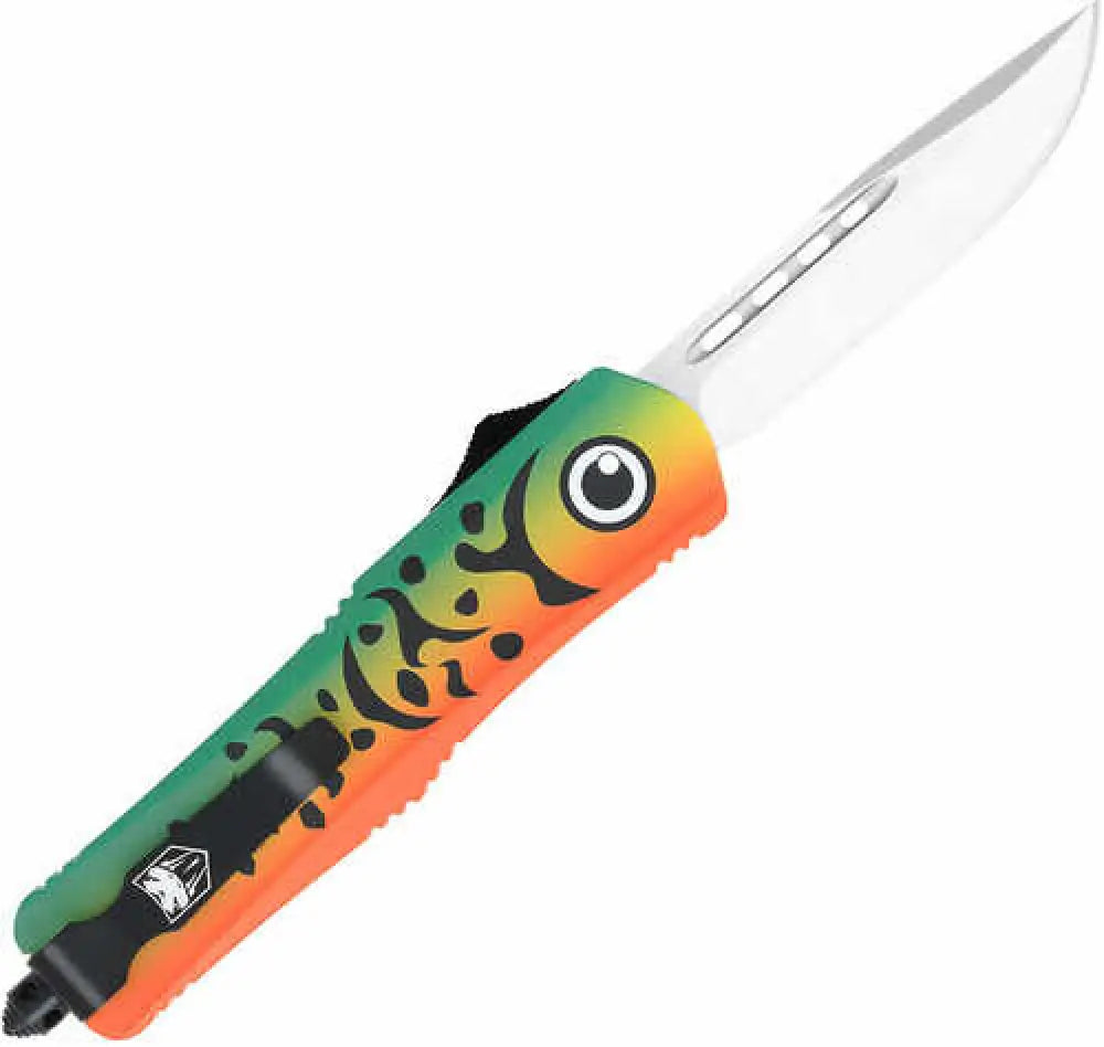 Cobratec Knives Mflgnfs3dagns Fs-3 Medium 3’’ Otf Dagger Plain D2 Steel Blade 4.50’’ Green Fishing Lure Aluminum
