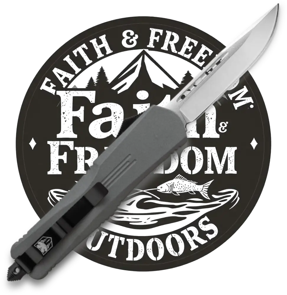 Cobratec Knives Sgyfs-3dns Fs-3 2.75’’ Otf Plain D2 Steel Blade Gray Aluminum Handle Features Glass Breaker - Sgyfs-3dns