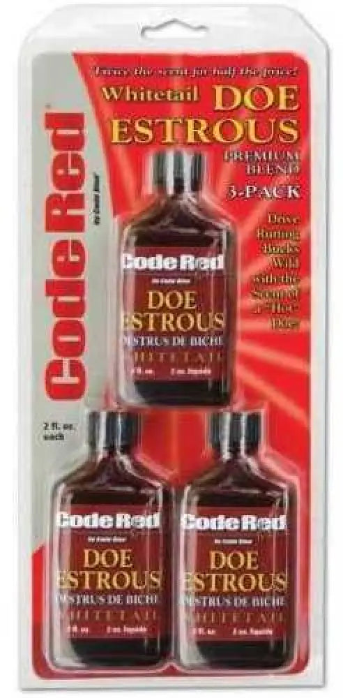Code Blue / Knight and Hale Red Game Scent Doe Estrous Triple Pack Model: Oa1325