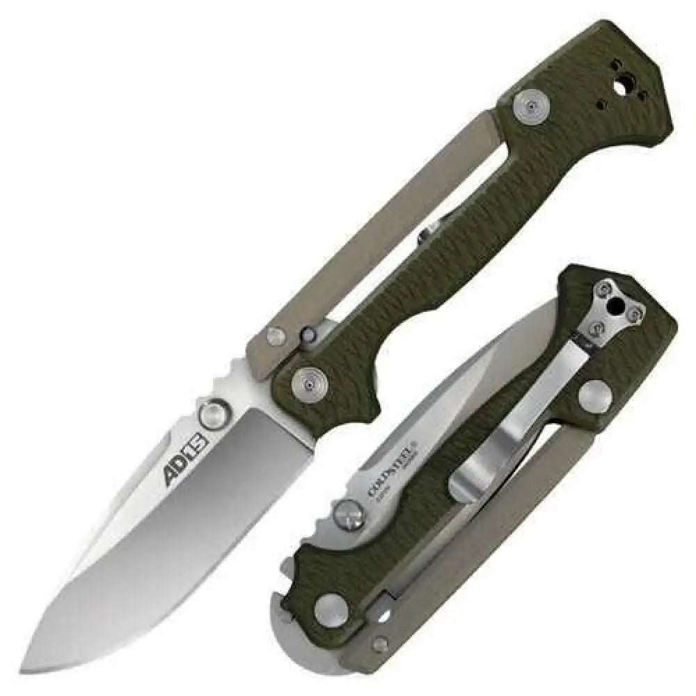 Cold Steel Ad-15 Folding Knife 3.5’’ Drop Point S35vn Stainless Blade G-10/aluminum Handle Od Green - 58sq