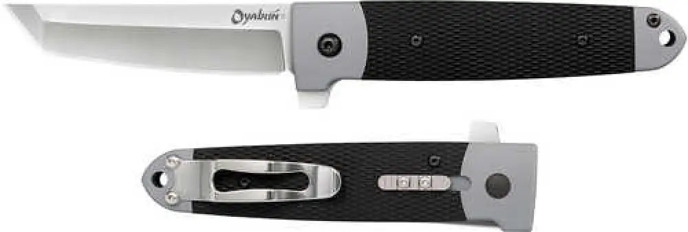 Cold Steel Cs-26t Oyabun 3.50’’ Folding Plain 4034 Stainless Blade/ Griv-ex Black Grn W/tpr Inlay Handle - Cs26t