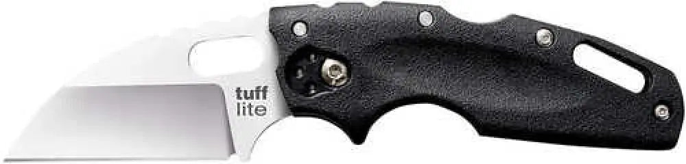 Cold Steel Cs20ltz Tuff Lite 2.50’’ Folding Sheepsfoot Plain Aus-8a Ss Blade 3.50’’ Black Textured Griv-ex Handle