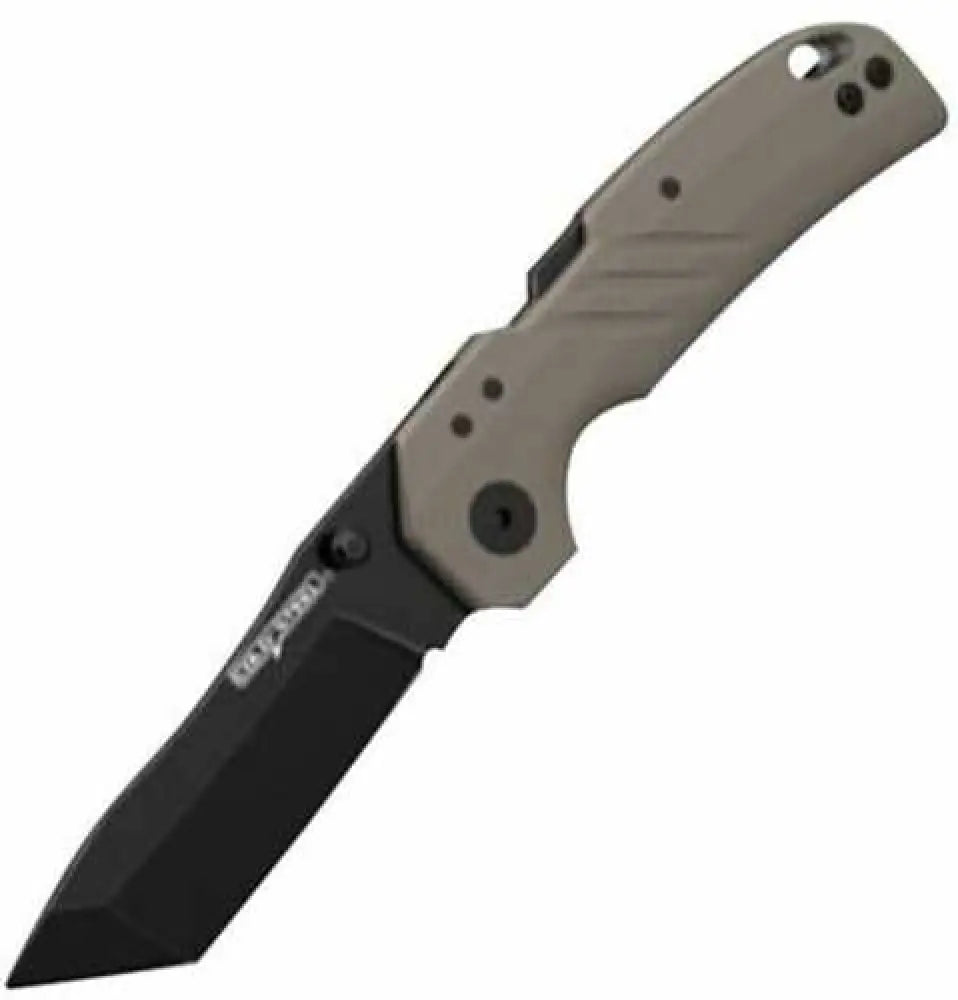 Cold Steel Csfl30dpltbgz Engage 3’’ Folding Tanto Plain Black Pvd Stonewashed 4116 Ss Blade/4.11’’ Od Green Gfn Handle