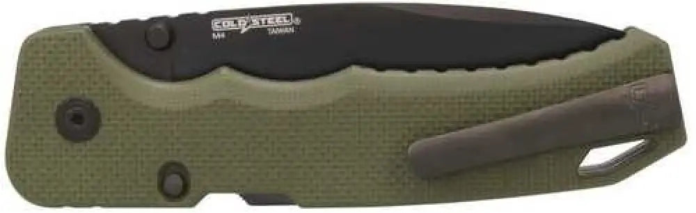 Cold Steel Csfl40at Swift Iii Edc 4’’ Folding Plain Black Pvd Cpm M4 Blade Od Green Textured G10 Handle Presentat
