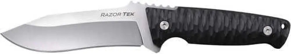 Cold Steel Csfx5rzr Razor Tek Edc 5’’ Fixed Clip Point Plain Satin 4116 Krupp Ss Blade 4.63’’ Black Textured