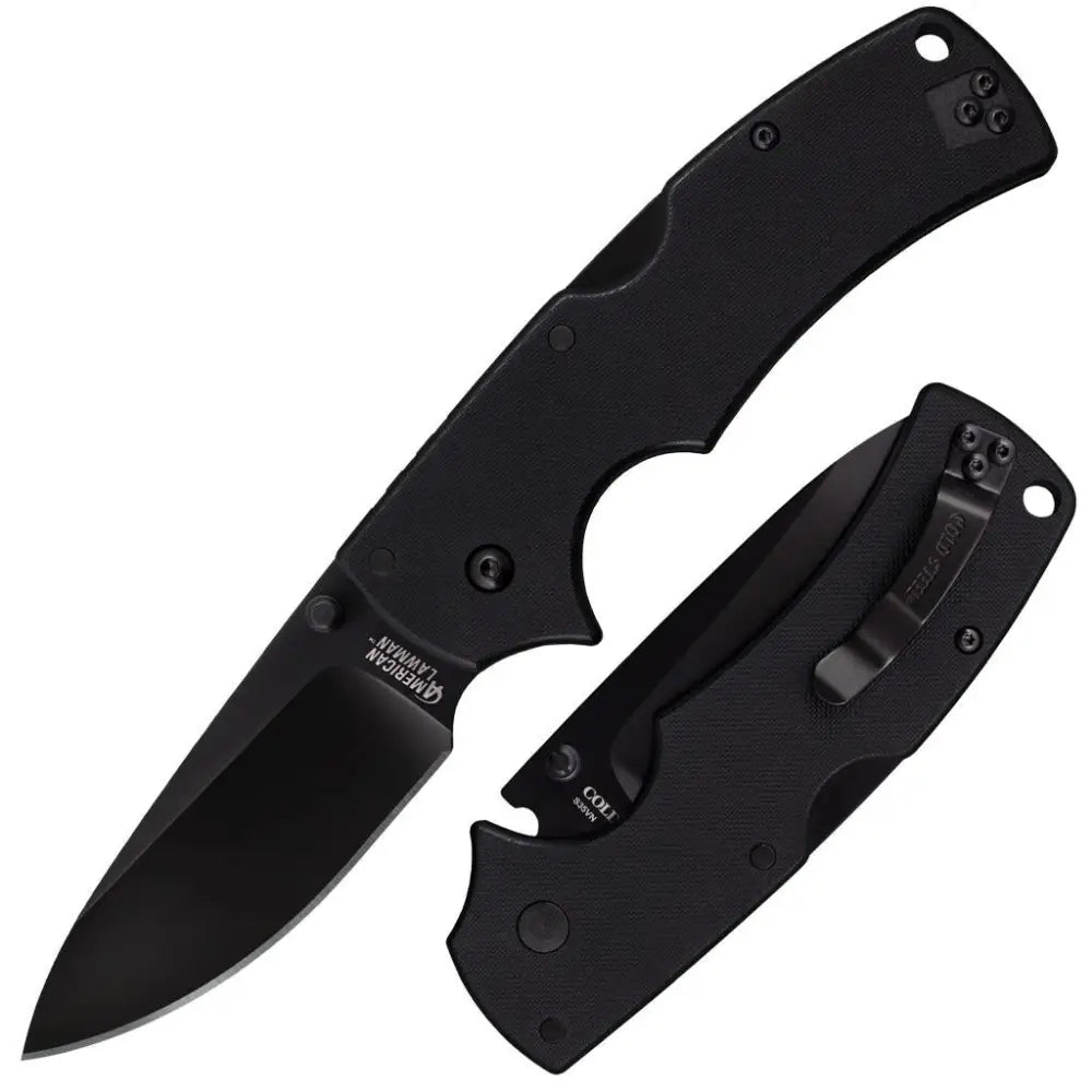 Cold Steel Knives & Edged Tools|knives American Lawman Knife Black G-10 - 3-1/2’’ Blade Buy at Faith and Freedom