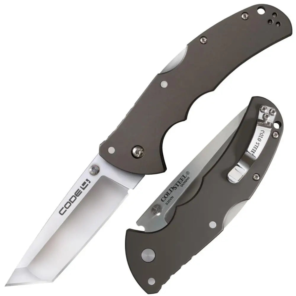 Cold Steel Knives & Edged Tools|knives Code-4 Tanto Lockback Knife - 3-1/2’’ Blade Satin Buy at Faith and Freedom