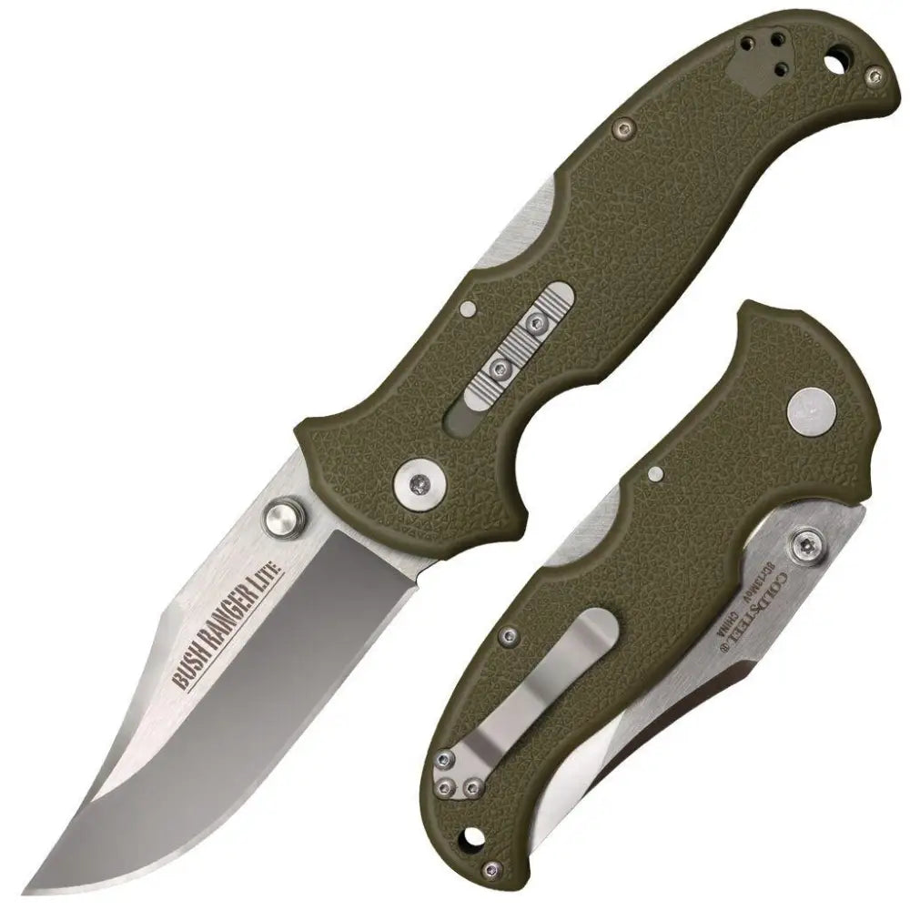 Cold Steel Knives & Edged Tools|knives|knives Tools Bush Ranger Lite Rocker Lock Knife - 3-1/2’’ Satin Blade Od Green