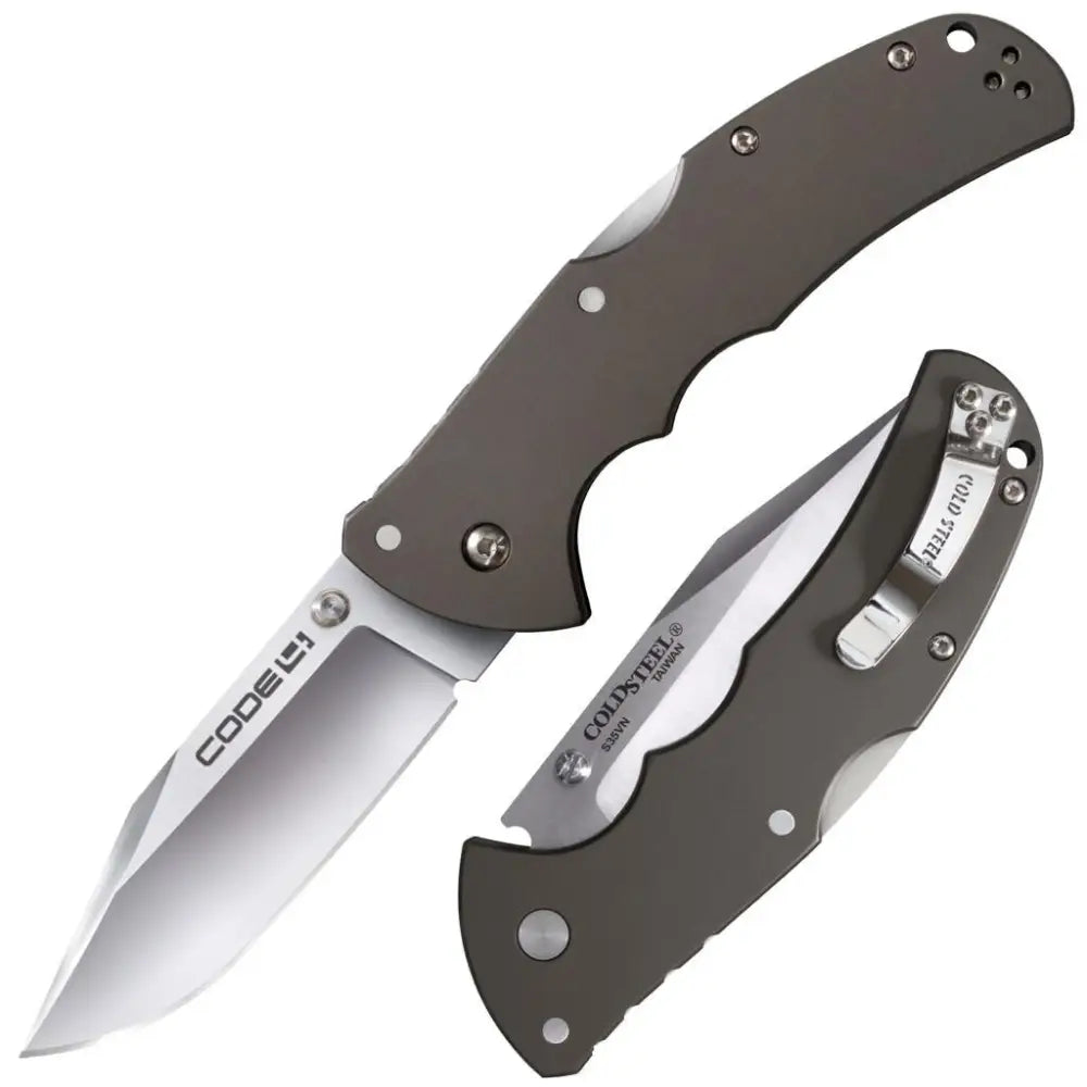 Cold Steel Knives & Edged Tools|knives|knives Tools Code-4 Clip Point Lockback Knife - 3-1/2’’ Blade Satin Buy at Faith