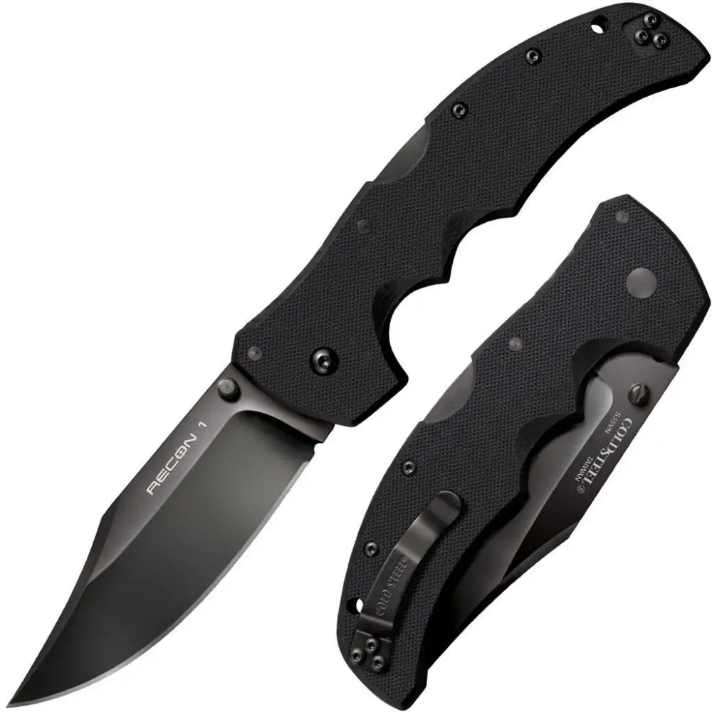 Cold Steel Knives & Edged Tools|knives Recon 1 Clip Point Lockback Knife - 4’’ Blade G-10 Black Buy at Faith