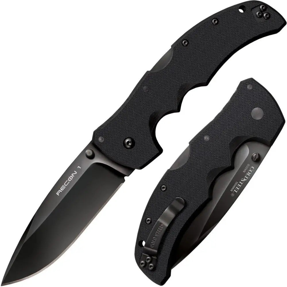 Cold Steel Knives & Edged Tools|knives Recon 1 Spear Point Lockback Knife - 4’’ Blade G-10 Black Buy at Faith