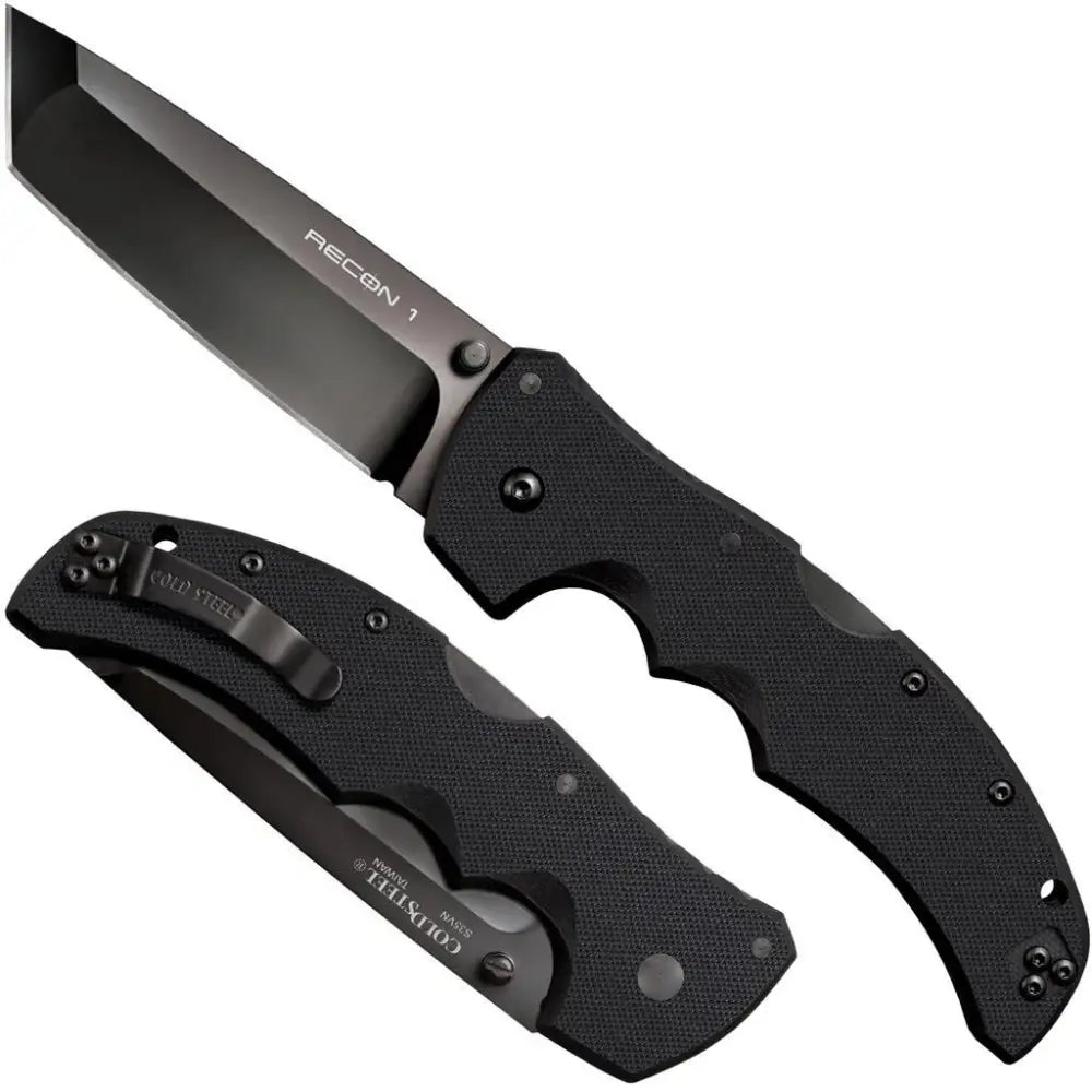 Cold Steel Knives & Edged Tools|knives Recon 1 Tanto Lockback Knife - 4’’ Blade G-10 Black Buy at Faith and Freedom