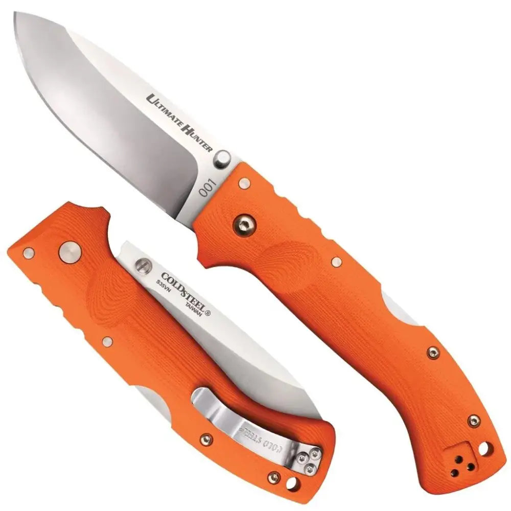 Cold Steel Knives & Edged Tools|knives Ultimate Hunter Lockback Knife - 3-1/2’’ Blade Blaze Orange G-10 Buy at Faith