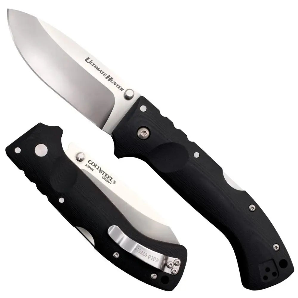 Cold Steel Knives & Edged Tools|knives Ultimate Hunter Lockback Knife - 3-1/2’’ Blade Black G-10 Buy at Faith