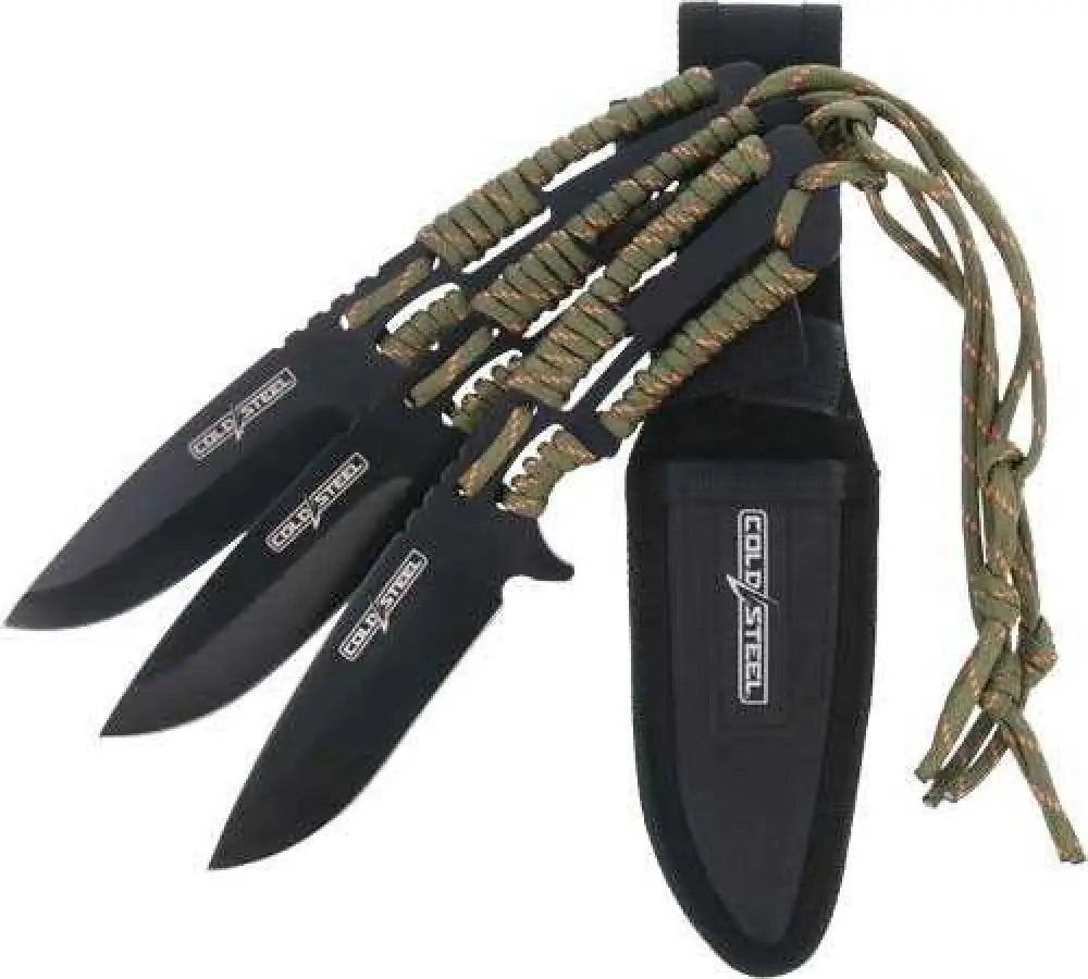 Cold Steel Throwing Knives 4.4’’ Blade 3-pack W/sheath - Csth44kvd3pk
