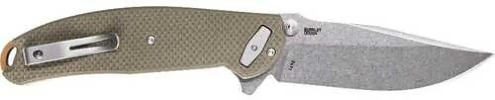 Columbia River Butte Od Green Folding 3.36in Blade - 2471