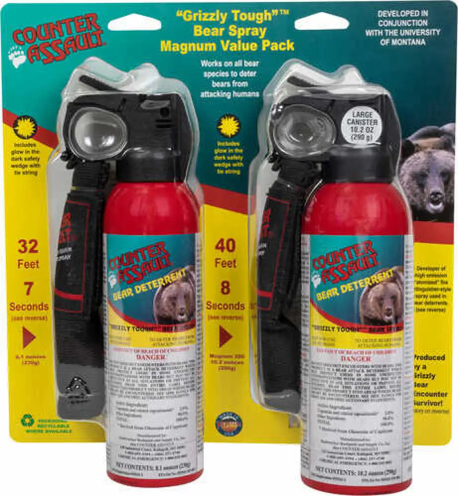 Counter Assault Bear Spray Capsaicin 8.10 Oz/10.20 Oz (magnum Value Pack) - 15067027