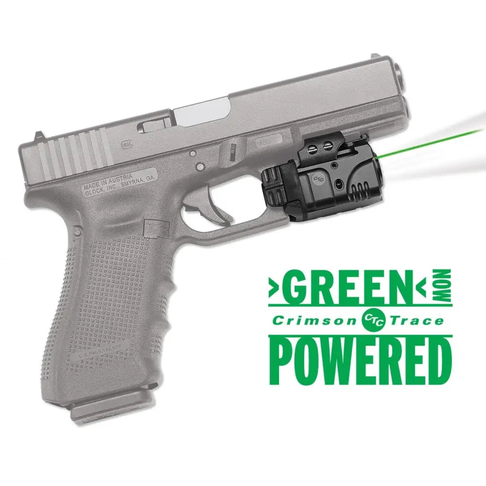Crimson Trace Handgun Lights Rail Master Pro Laser Sight & Tactical Light Combo- Universal Green Buy at Faith