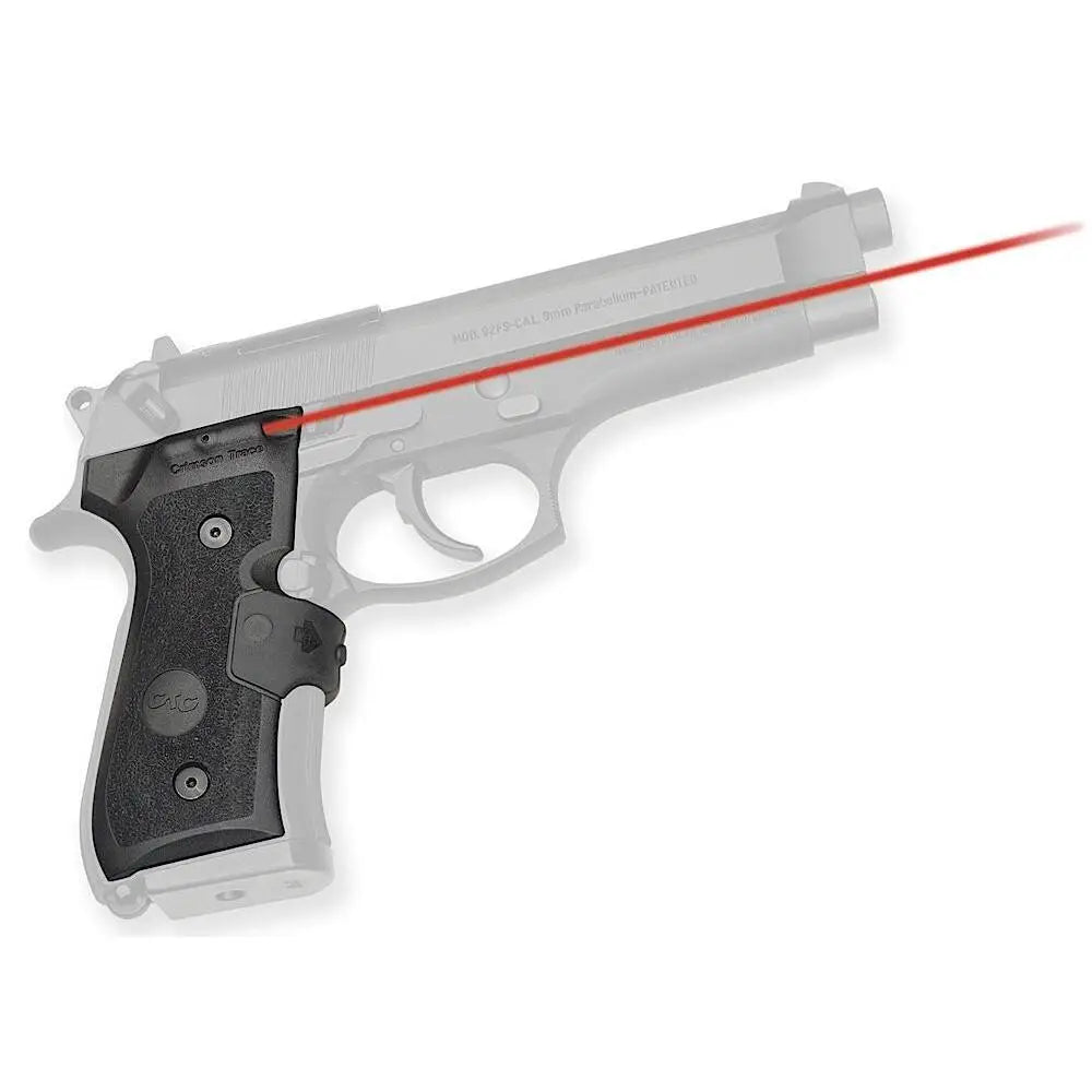 Crimson Trace Laser Sights Red Lasergrip for Beretta 92/96/m9 Mlspc Black Buy at Faith and Freedom Outdoors