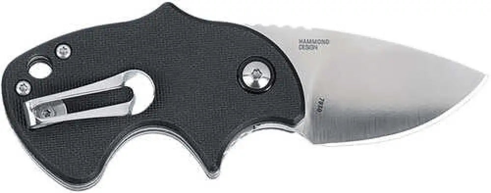Crkt 7930 Orca Compact 1.79’’ Folding Plain Satin D2 Steel Blade Black Grn Handle