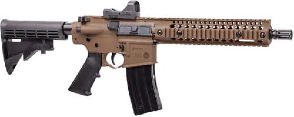 Crosman Cfar1x Full Auto R1 Bb Air Rifle Co2 177 25rd Flat Dark Earth Black 6 Position Stock