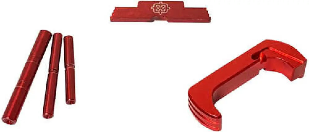 Cross Armory 3 Piece Kit Extended for Glock 17,19,26,34 Gen5 Red Anodized Aluminum/steel Handgun - Crg5okrd