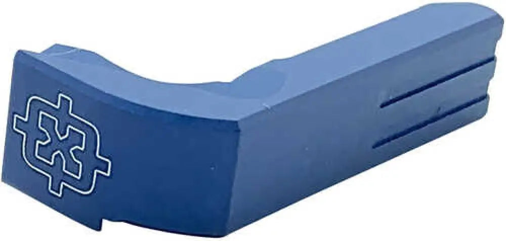 Cross Armory Magazine Catch Extended for Glock 17,19,22-28,31-35,37 Gen1-3 Handgun 7075-t6 Aluminum Blue Anodized