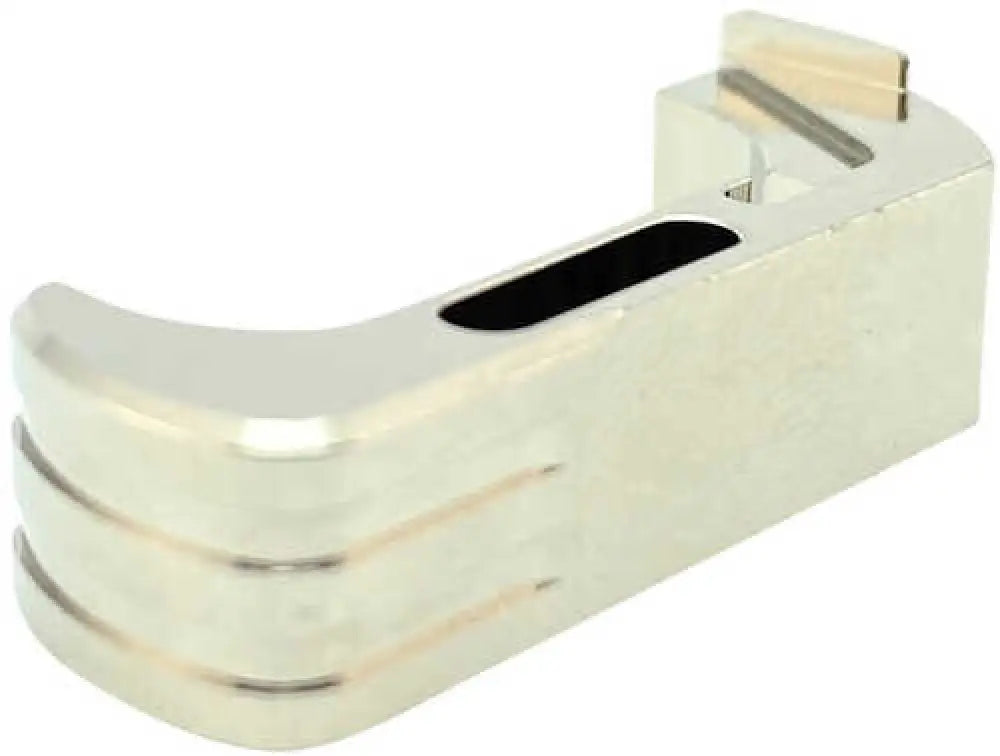 Cross Armory Magazine Catch Extended for Glock 17192223-2426272931-34 Gen4-5 Handgun 7075-t6 Aluminum Silver - Crg5mcsv