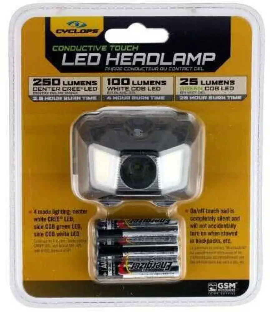 Cyclops Cyc-hl250 Headlamp w Green Cob Led - Cychl250