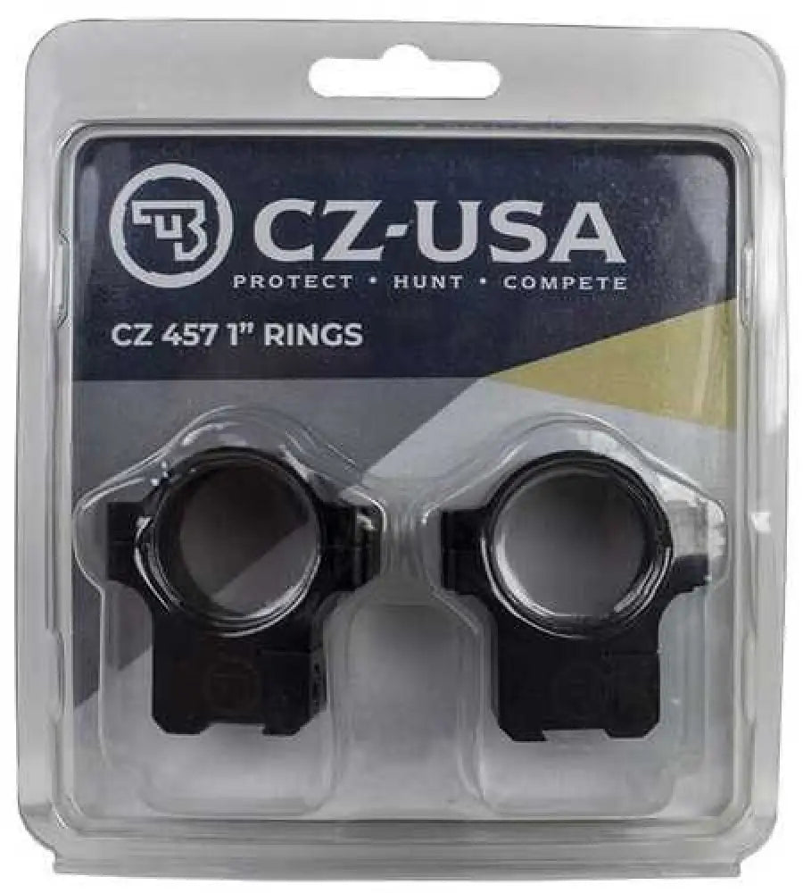 Cz 457 1’’ Aluminum Scope Rings 11mm Dovet Matte Black - 40086